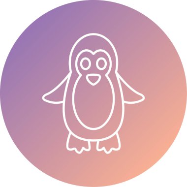 Benzersiz baykuş vektör çizgisi simgesi