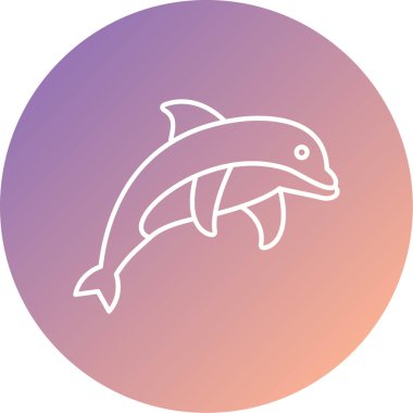 Balık simgesinin vektör illüstrasyonu