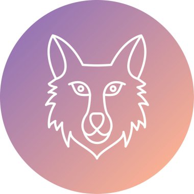 Kurt. Web simgesi basit illüstrasyon