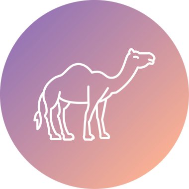 Deve ikonu vektör çizimi