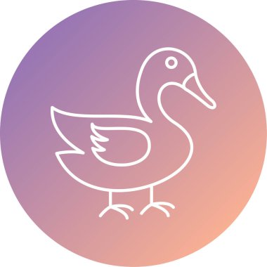 Eşsiz Kuş Vektör Satırı Simgesi