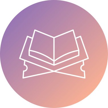 kitap simgesi vektör illüstrasyonu