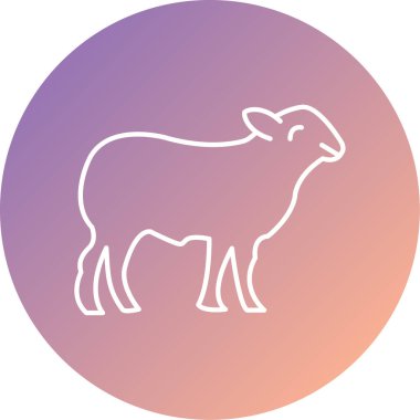 Bir domuz simgesinin vektör çizimi