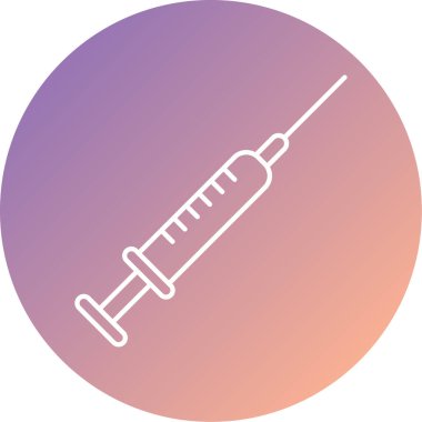 Şırınga. Web simgesi basit illüstrasyon