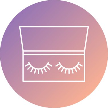 güzel makyaj vektörü simgesi