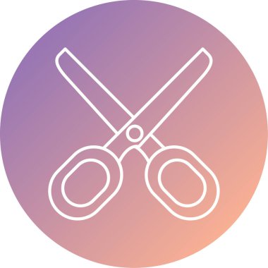 makas simgesi vektör illüstrasyonu