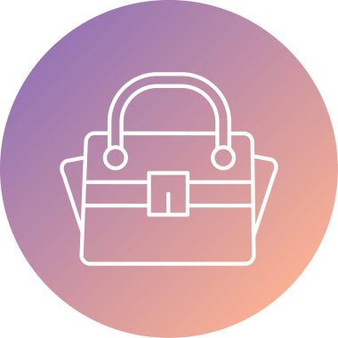 çanta simgesi vektör illüstrasyonu