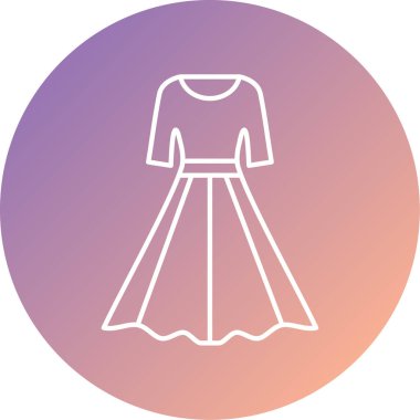 elbise simgesi, vektör illüstrasyonu