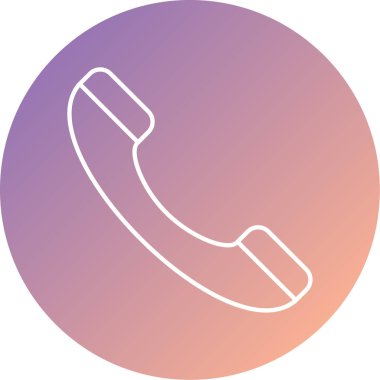 - Telefon. Web simgesi basit illüstrasyon