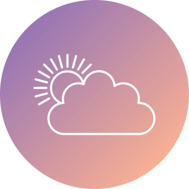 Vektör güneş simgesi illüstrasyonu