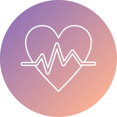 kalp çizgisi vektör simgesi