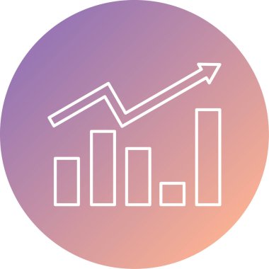 grafik modern simgesinin vektör illüstrasyonu