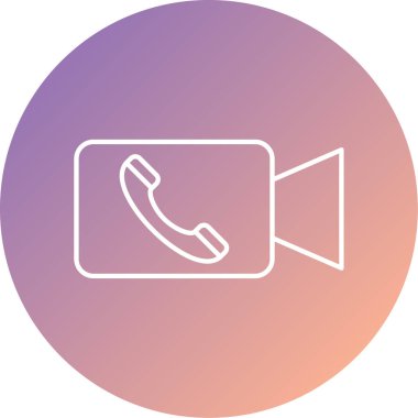 Vektör telefon simgesi illüstrasyonu