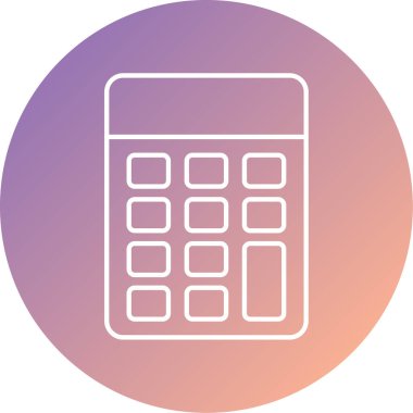 hesap makinesi simgesi vektör illüstrasyonu