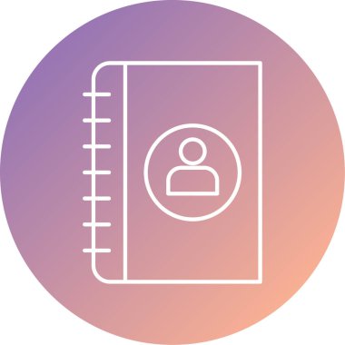 Kitap simgesinin vektör illüstrasyonu