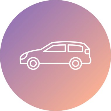 araba simgesi vektör illüstrasyonu