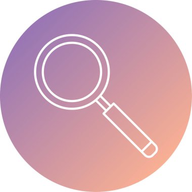 Arka planda vektör büyüteç simgesi izole edildi. arama optimizasyon sembolü. 