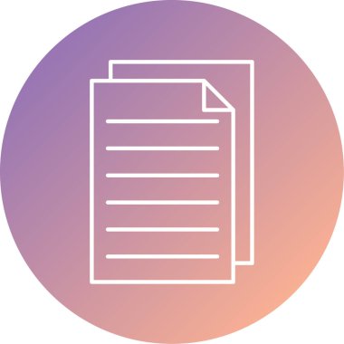 Dosya simgesinin vektör illüstrasyonu