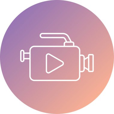 kamera, web simgesi vektör illüstrasyonu