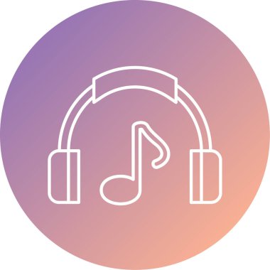 Müzik. Web simgesi basit tasarım