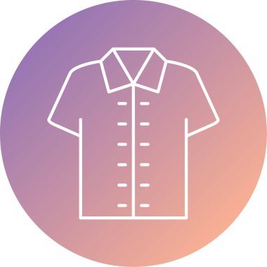 Vektör gömleği illüstrasyonu