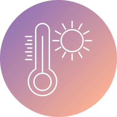 Termometre. Web simgesi basit tasarım