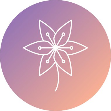 çiçek simgesi vektör illüstrasyonu