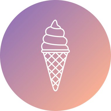 dondurma simgesi, vektör illüstrasyonu