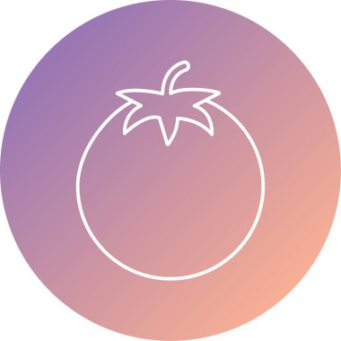 Tek sebze simgesinin vektör illüstrasyonu