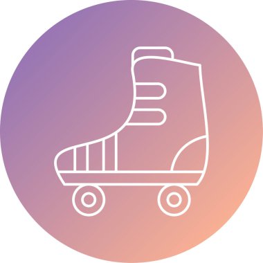 Kaykay. Web simgesi basit illüstrasyon