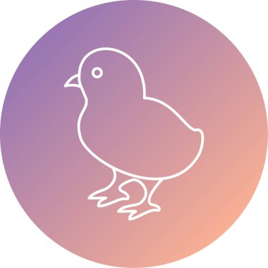 Eşsiz Kuş Vektörü Kabartma Simgesi