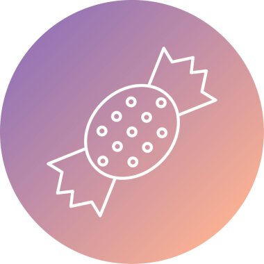 Şeker ikonu vektör illüstrasyonu