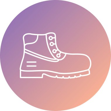 Ayakkabı. Web simgesi basit illüstrasyon