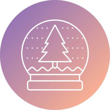 Noel topu ikonu vektör illüstrasyonu