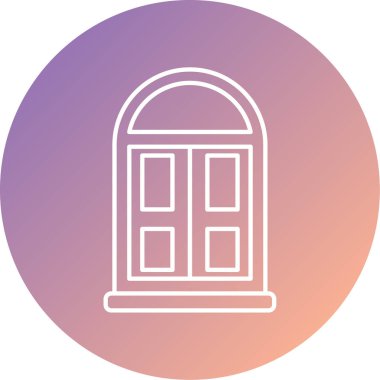 Modern yapı simgesinin vektör illüstrasyonu