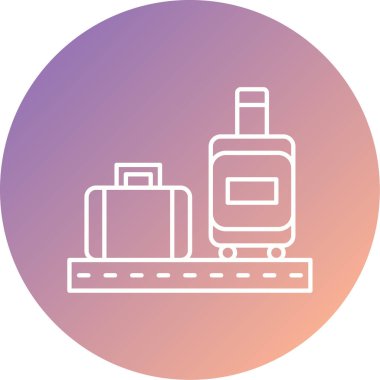 Havaalanı simgesinin vektör illüstrasyonu