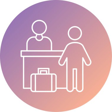 Havaalanı simgesinin vektör illüstrasyonu