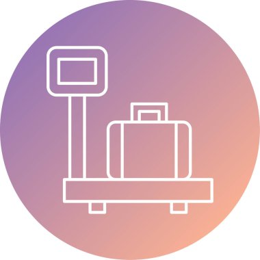 Modern havaalanı simgesinin vektör illüstrasyonu