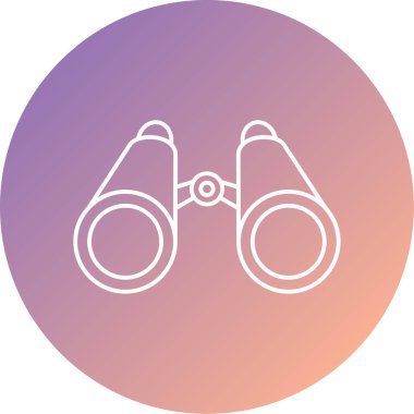 dürbün simgesi vektör illüstrasyonu