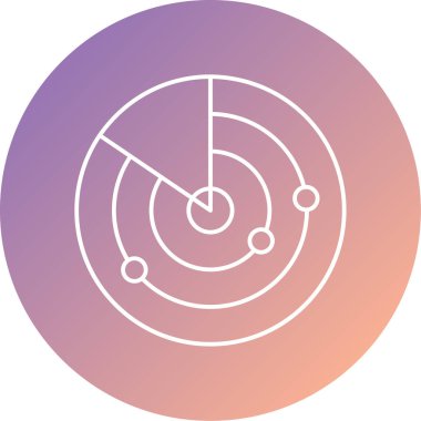 radar simgesi vektör illüstrasyonu