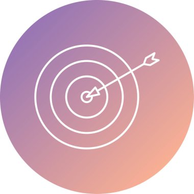 Hedef. Web simgesi basit illüstrasyon