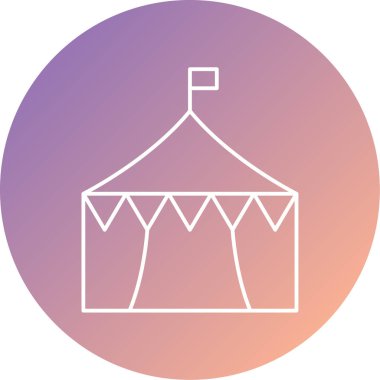 Sirk vektör simgesi modern resimleme