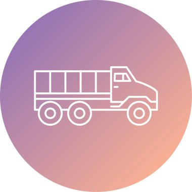 Kamyon. Web simgesi basit illüstrasyon