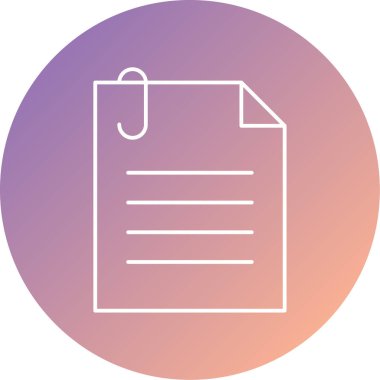 Dosya simgesinin vektör illüstrasyonu