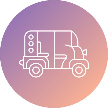 Modern otomatik simgenin vektör illüstrasyonu