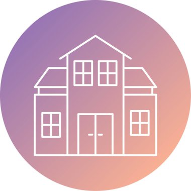 Modern yapı simgesinin vektör illüstrasyonu