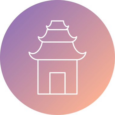 Bir ev simgesinin vektör illüstrasyonu