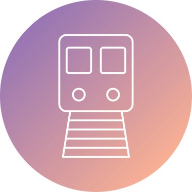 tren. Web simgesi basit illüstrasyon