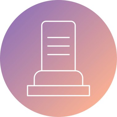 Podyum. Web simgesi basit illüstrasyon
