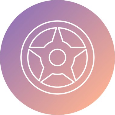 Soyut arkaplanda resimleme simgesi izole edildi